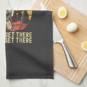 Retro Sloth Hiking Team We'll get There When we ge Geschirrtuch (Viertel Falte)