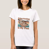Retro Sloth Lazy Humor Women’s T-Shirt (Vorderseite)