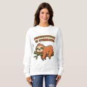 Retro Sloth Productivity Is Overrated Women’s Swea Sweatshirt (Vorne ganz)