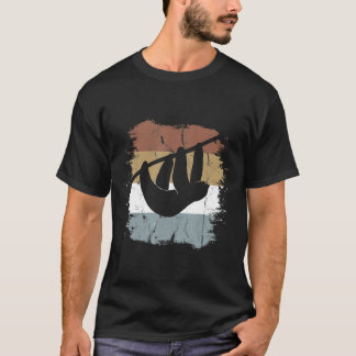 Retro-Sloth-Silhouette für einen Slotschuh T-Shirt