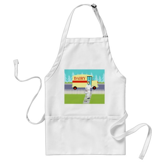 Retro Small Town Milkman Apron Schürze (Vorne)