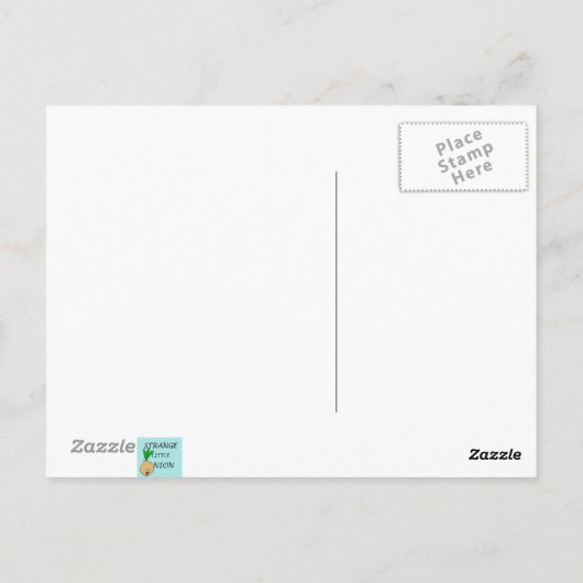 Retro Small Town Milkman Postcard Postkarte (Rückseite)