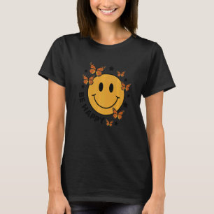 Retro Smile Face Be Happy Gesicht trendy T-Shirt