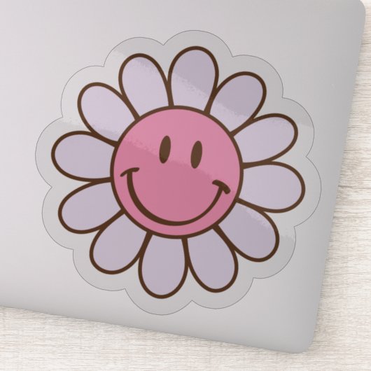 Retro Smile Face Sticker (Detail)