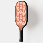 Retro Smile Pattern Individuelle Name Pickleball P Pickleball Schläger (Links)