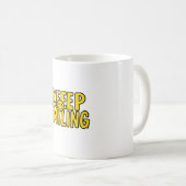 Retro Smiley Behielt Lächelnde Tasse (VorderseiteRechts)