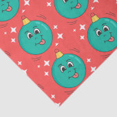 Retro Smiley Cartoon Seidenpapier (Detail)