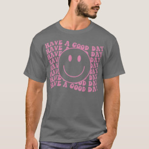 Retro-Smiley, rosa Smiley Trendy Costum T-Shirt