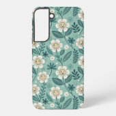 Retro Smiling Daisies - Groovy Boho Samsung Galaxy Hülle (Rückseite)