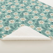 Retro Smiling Daisies Pattern - Groovy 70er Boho Sherpadecke (3/4)