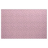 Retro Smiling Flower Pattern in black and Rosa Stoff (Fat Quarter (45,7 x 55,9 cm))