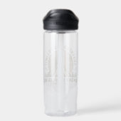 Retro Smoky Mountain Wanderung Trinkflasche (Rückseite)