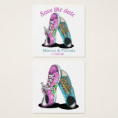 Retro Sneakers Wedding Save the Date (Vorne & Hinten)