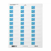 Retro Snow Address Labels (Vorne)