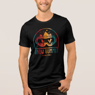 Retro Snow Summit Ski Adventure T - Shirt