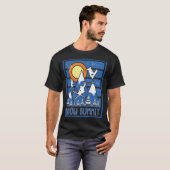 Retro Snow Summit Ski Sunset T-Shirt (Vorne ganz)