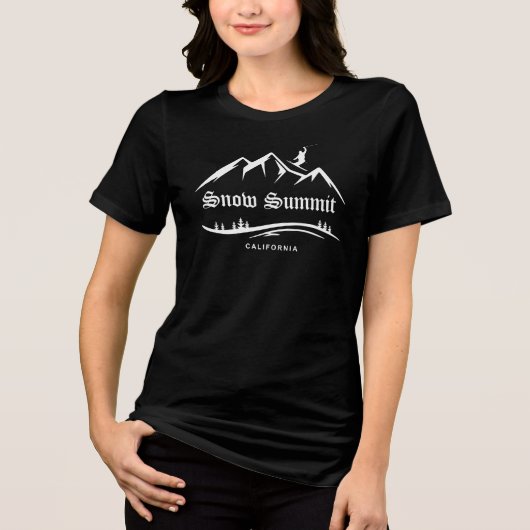 Retro Snow Summit Ski T - Shirt (Vorderseite)