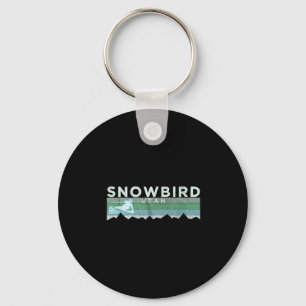Retro Snowbird, Utah Skilaufen Schlüsselanhänger
