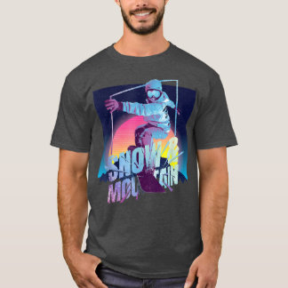 Retro Snowboard Ski Snowboarder Wintergeschenk T-Shirt