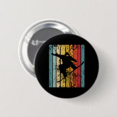 Retro Snowboard Snowboarden Skiurlaub Snowboar Button (Vorne & Hinten)