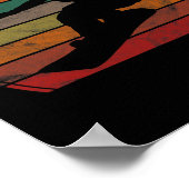 Retro Snowboard Sunset Snowboarder Geschenk Snowbo Poster (Ecke)