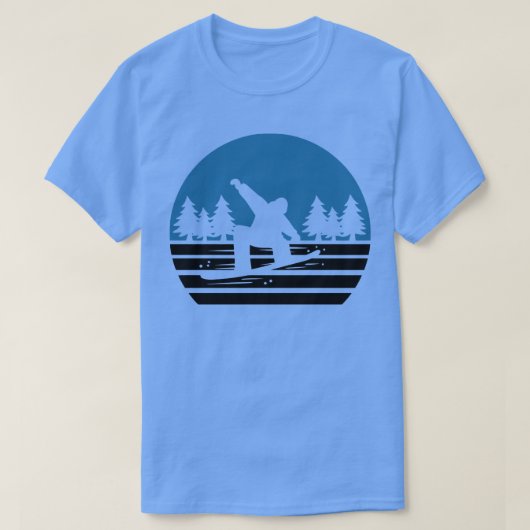 Retro-Snowboard Vintag 1 T-Shirt (Design vorne)