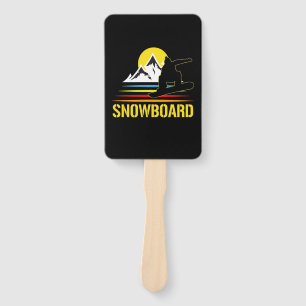 Retro-Snowboard Vintag Fächer