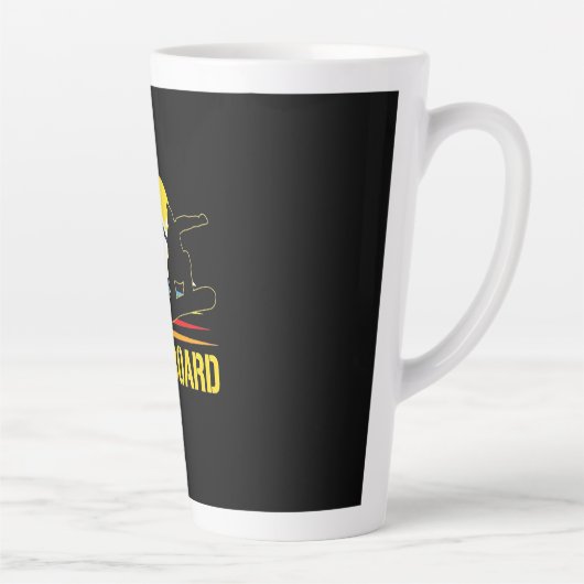 Retro-Snowboard Vintag Milchtasse (Rechts)