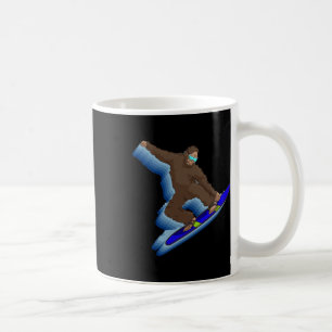 Retro Snowboarden Bigfoot Für Winter Snowboarder Kaffeetasse