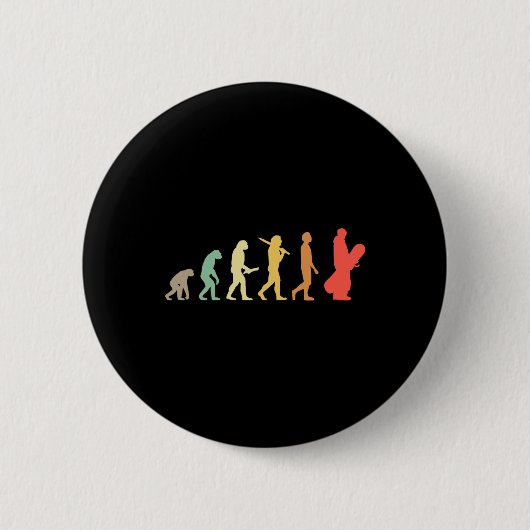 Retro Snowboarden Evolution Geschenk für Snowboard Button (Vorderseite)