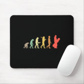 Retro Snowboarden Evolution Geschenk für Snowboard Mousepad (Mit Mouse)