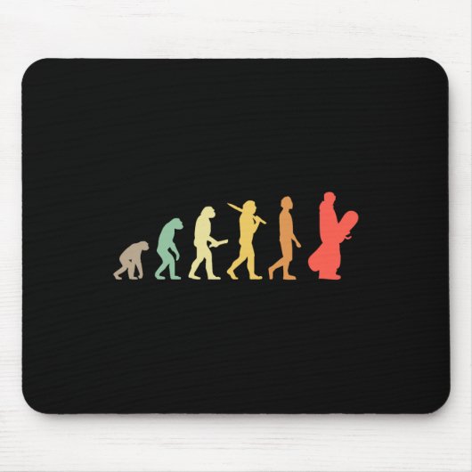Retro Snowboarden Evolution Geschenk für Snowboard Mousepad (Vorne)