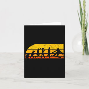 Retro-Snowboarden Evolution Vintage Karte