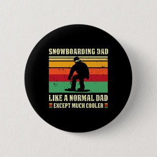 Retro Snowboarden Vater Vintag Snowboarder Papa Sn Button