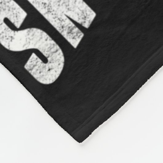 Retro Snowboarder Silhouette Snowboarder Fleecedecke (Ecke)