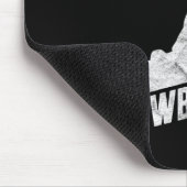 Retro Snowboarder Silhouette Snowboarder Mousepad (Ecke)