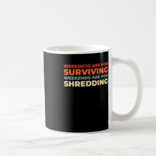Retro Snowboarder - Vintager Wintersport Snowboard Kaffeetasse
