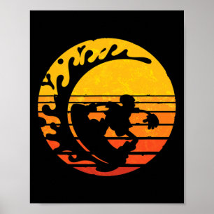 Retro Snowboarder Winter Sport Snowboarder Snowbo Poster