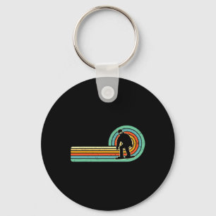 Retro Snowboarding Design Vintag Snowboarder 70er Schlüsselanhänger