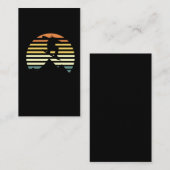 Retro Snowboarding Freestyle Jump Mountains Visitenkarte (Vorne/Hinten)