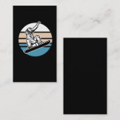 Retro Snowboarding Jump Wintersport Visitenkarte (Vorne/Hinten)