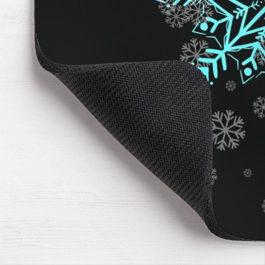 Retro Snowflake For Women Mousepad (Ecke)