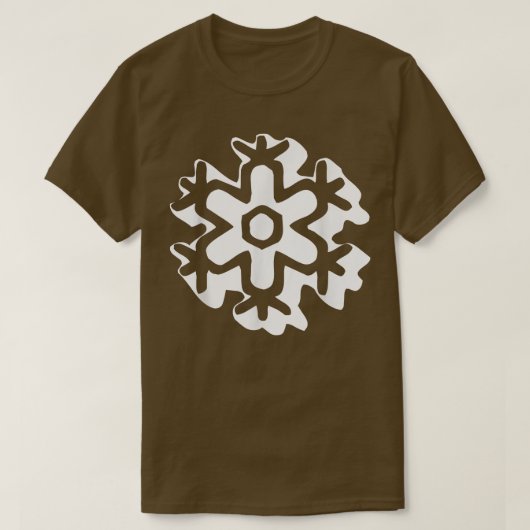 Retro Snowflake Groovy 531 T-Shirt (Design vorne)