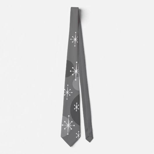 RETRO SNOWFLAKE POLKA DOTS CHRISTMAS URLAUB KRAWATTE (Vorderseite)