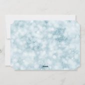 Retro Snowflake Swirt Fotovorlage Weihnachten (Rückseite)