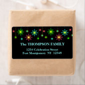 Retro Snowflake Weihnachtsanschrift (Insitu)