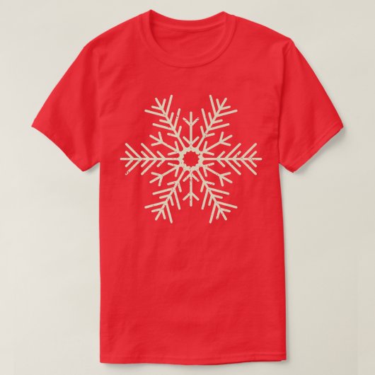 Retro Snowflake Winter T-Shirt (Design vorne)