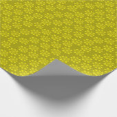 Retro Snowflake Zitrusfrüchte auf dem Olivenweg Geschenkpapier (Ecke)