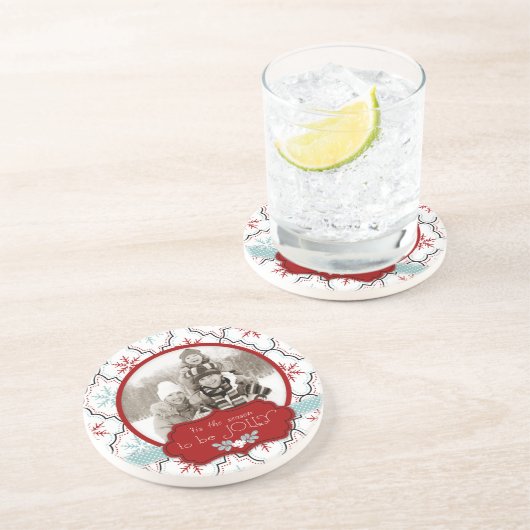 Retro Snowflakes Untersetzer (Seite)