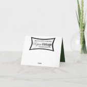 Retro Snowman der 40er Jahre Feiertagskarte (Rückseite)